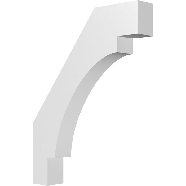 Ekena Millwork 3 1/2-in. W x 20-in. D x 26-in. H Merced Architectural Grade PVC Knee Brace BRCP035X20X26MRC - main